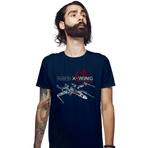 Shirts Fitted Shirts, Mens / Small / Navy T-65 X-Wing