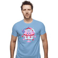 Load image into Gallery viewer, Shirts Fitted Shirts, Mens / Small / Powder Blue Pink Parfait