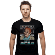 Load image into Gallery viewer, Shirts Fitted Shirts, Mens / Small / Black Festivus For The Rest Of Us