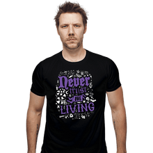Load image into Gallery viewer, Daily_Deal_Shirts Fitted Shirts, Mens / Small / Black Never Trust The Living