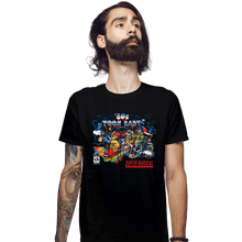Load image into Gallery viewer, Daily_Deal_Shirts Fitted Shirts, Mens / Small / Black 80s Toon Kart