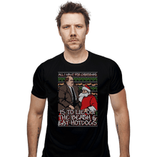 Load image into Gallery viewer, Shirts Fitted Shirts, Mens / Small / Black Santa's Lap
