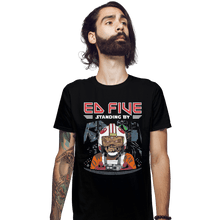 Load image into Gallery viewer, Shirts Fitted Shirts, Mens / Small / Black Ed Five Standing By