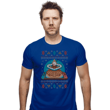 Load image into Gallery viewer, Shirts Fitted Shirts, Mens / Small / Royal Blue Awakening Christmas