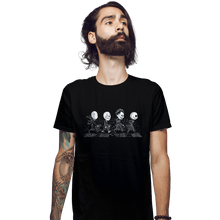 Load image into Gallery viewer, Shirts Fitted Shirts, Mens / Small / Black Black Scrawny Road