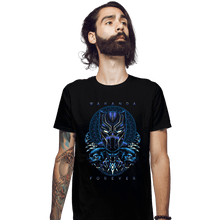 Load image into Gallery viewer, Daily_Deal_Shirts Fitted Shirts, Mens / Small / Black Wakanda Forever