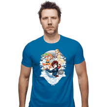 Load image into Gallery viewer, Shirts Fitted Shirts, Mens / Small / Sapphire Sky Pirates