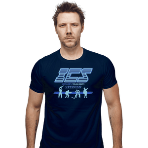 Shirts Fitted Shirts, Mens / Small / Navy Running Man ICS Legends