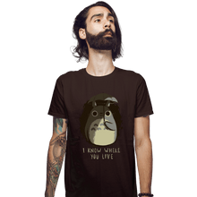 Load image into Gallery viewer, Shirts Fitted Shirts, Mens / Small / Dark Chocolate I Know Where You Live