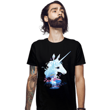 Load image into Gallery viewer, Secret_Shirts Fitted Shirts, Mens / Small / Black Last Unicorn.
