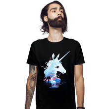 Load image into Gallery viewer, Secret_Shirts Fitted Shirts, Mens / Small / Black Last Unicorn.