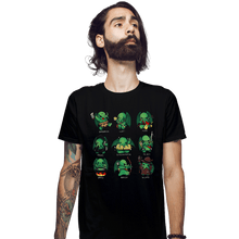 Load image into Gallery viewer, Shirts Fitted Shirts, Mens / Small / Black Cthulhu Roles