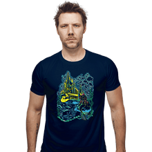 Load image into Gallery viewer, Secret_Shirts Fitted Shirts, Mens / Small / Navy Impressionist Mermaid