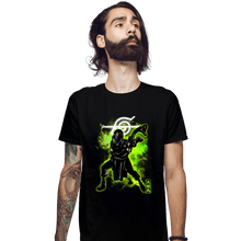 Load image into Gallery viewer, Shirts Fitted Shirts, Mens / Small / Black Cosmic Snake