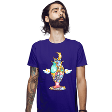 Load image into Gallery viewer, Shirts Fitted Shirts, Mens / Small / Violet Magical Silhouettes - Holy Grail