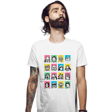 Load image into Gallery viewer, Daily_Deal_Shirts Fitted Shirts, Mens / Small / White Slayer Faces