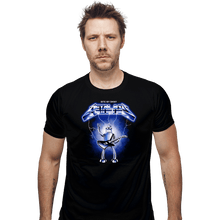 Load image into Gallery viewer, Daily_Deal_Shirts Fitted Shirts, Mens / Small / Black Shiny Metal