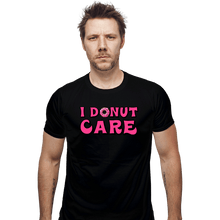 Load image into Gallery viewer, Shirts Fitted Shirts, Mens / Small / Black I Donut Care