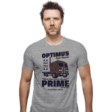 Load image into Gallery viewer, Daily_Deal_Shirts Fitted Shirts, Mens / Small / Sports Grey Optimus Garage