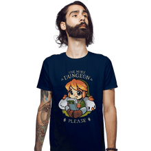 Load image into Gallery viewer, Shirts Fitted Shirts, Mens / Small / Navy One More Dungeon