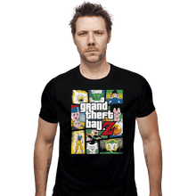 Load image into Gallery viewer, Shirts Fitted Shirts, Mens / Small / Black Grand Theft Ball Z