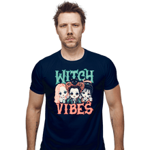 Load image into Gallery viewer, Daily_Deal_Shirts Fitted Shirts, Mens / Small / Navy Witch Vibes
