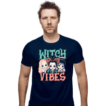 Load image into Gallery viewer, Daily_Deal_Shirts Fitted Shirts, Mens / Small / Navy Witch Vibes