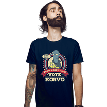 Load image into Gallery viewer, Shirts Fitted Shirts, Mens / Small / Navy Vote Korvo
