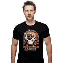 Load image into Gallery viewer, Daily_Deal_Shirts Fitted Shirts, Mens / Small / Black Dungeons & Ducks