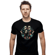 Load image into Gallery viewer, Daily_Deal_Shirts Fitted Shirts, Mens / Small / Black Masked Homies