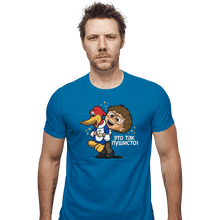 Load image into Gallery viewer, Shirts Fitted Shirts, Mens / Small / Sapphire It's Not Rigged