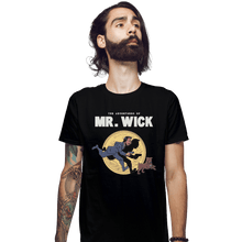 Load image into Gallery viewer, Shirts Fitted Shirts, Mens / Small / Black The Adventures Of Mr. Wick