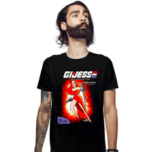 Load image into Gallery viewer, Daily_Deal_Shirts Fitted Shirts, Mens / Small / Black Gi Jess