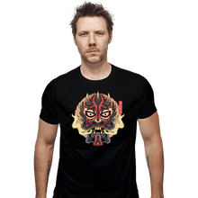 Load image into Gallery viewer, Shirts Fitted Shirts, Mens / Small / Black Nightbrother Oni Mask