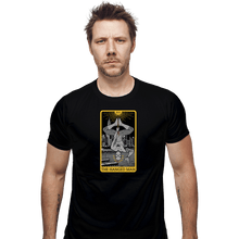 Load image into Gallery viewer, Shirts Fitted Shirts, Mens / Small / Black Tarot The Hanged Man
