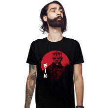 Load image into Gallery viewer, Daily_Deal_Shirts Fitted Shirts, Mens / Small / Black Red Sun Maul