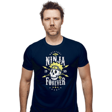 Load image into Gallery viewer, Shirts Fitted Shirts, Mens / Small / Navy Ninja Forever