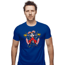 Load image into Gallery viewer, Daily_Deal_Shirts Fitted Shirts, Mens / Small / Royal Blue Knives Out Roger