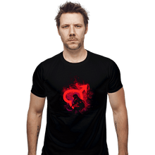 Load image into Gallery viewer, Shirts Fitted Shirts, Mens / Small / Black Mars Art