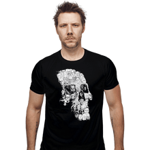 Load image into Gallery viewer, Shirts Fitted Shirts, Mens / Small / Black Horror Skull