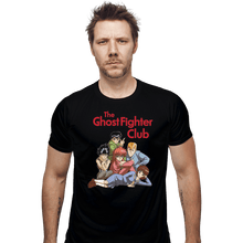 Load image into Gallery viewer, Shirts Fitted Shirts, Mens / Small / Black The Ghost Fighter Club