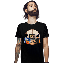 Load image into Gallery viewer, Daily_Deal_Shirts Fitted Shirts, Mens / Small / Black VCR And Relax