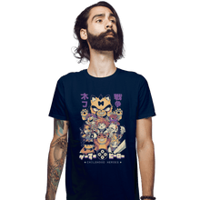 Load image into Gallery viewer, Shirts Fitted Shirts, Mens / Small / Navy Childhood Heroes