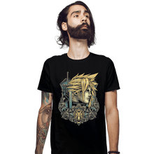 Load image into Gallery viewer, Shirts Fitted Shirts, Mens / Small / Black Emblem Of The Mercenary