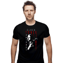 Load image into Gallery viewer, Daily_Deal_Shirts Fitted Shirts, Mens / Small / Black Clock Fear