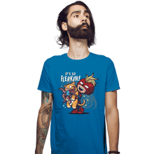 Load image into Gallery viewer, Shirts Fitted Shirts, Mens / Small / Sapphire It's So Flerken