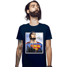 Load image into Gallery viewer, Shirts Fitted Shirts, Mens / Small / Navy Look Up