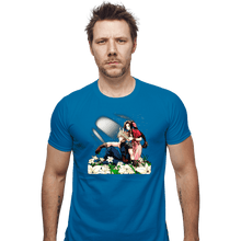 Load image into Gallery viewer, Shirts Fitted Shirts, Mens / Small / Sapphire Flower Children