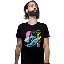 Load image into Gallery viewer, Shirts Fitted Shirts, Mens / Small / Black Trevor The Vampire Hunter