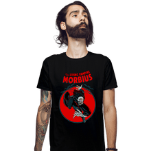 Load image into Gallery viewer, Shirts Fitted Shirts, Mens / Small / Black The Living Vampire Morbius